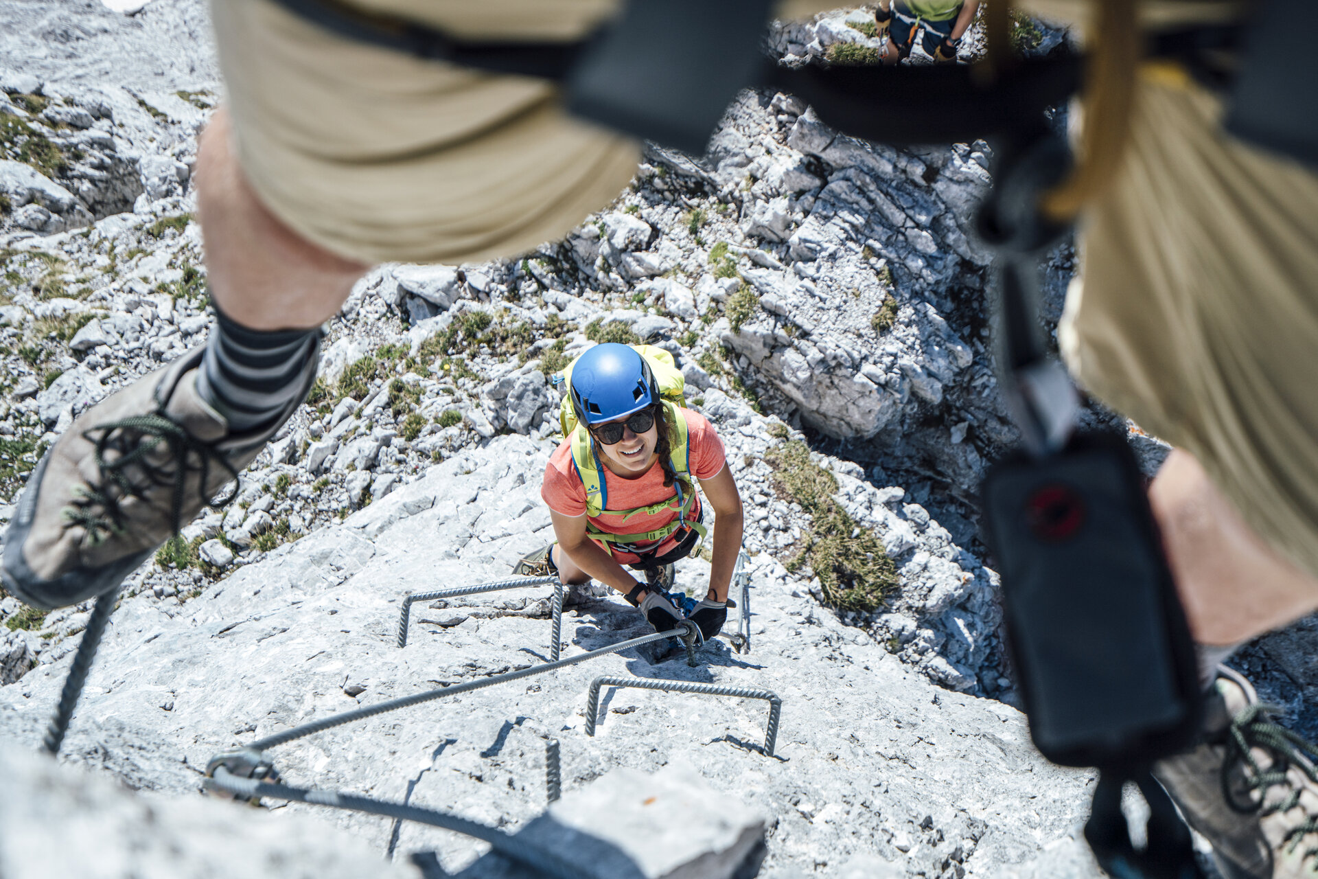 Foto am Klettersteig nahe der Schmidt-Zieberow-Hütte | © DAV / Julian Rohn